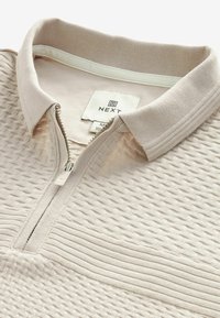 Next TEXTURED BLOCK - Polosärk - neutral