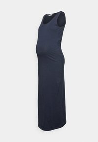 MAMALICIOUS MLLUCY JUNE MIDI DRESS - Svetríkové šaty - navy/tmavomodrá MAMALICIOUS MLLUCY JUNE MIDI DRESS - Svetríkové šaty - navy/tmavomodrá