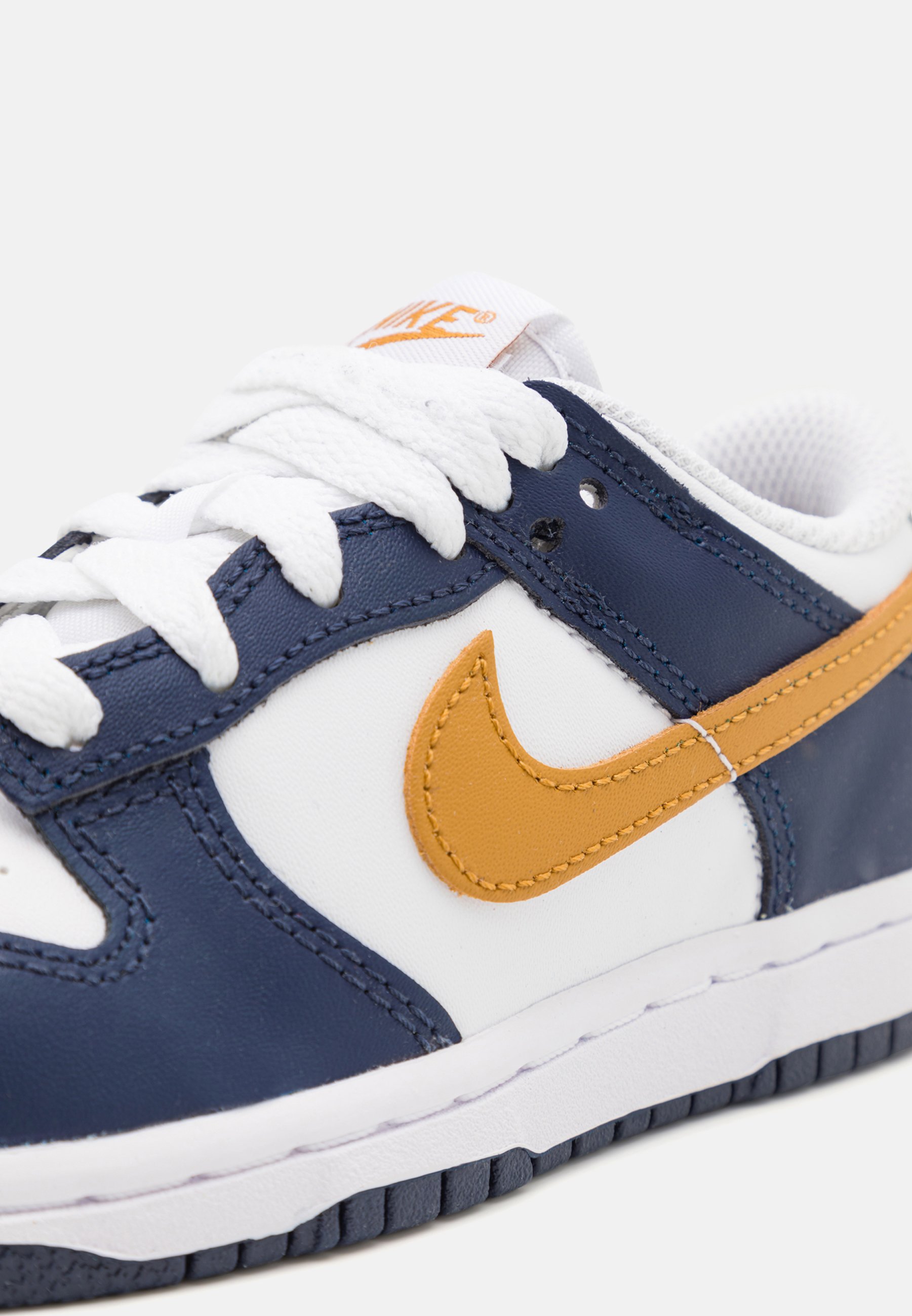 yellow & navy blue dunks