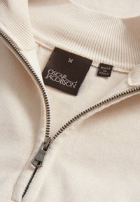 Oscar Jacobson HALF ZIP - Maglione - creme white