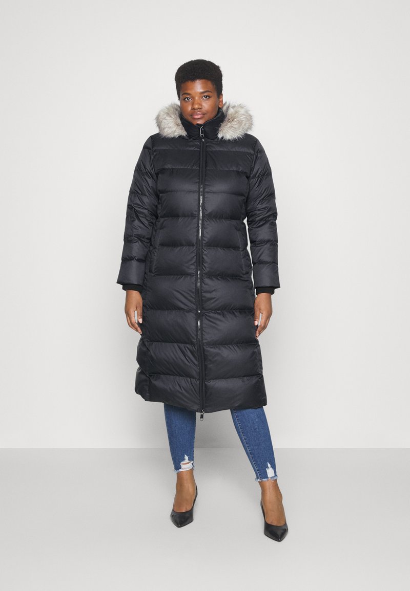 Tommy Hilfiger Curve TYRA DOWN MAXI Puhovka plašč black/črna
