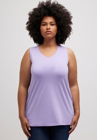 Ulla Popken ÄRMELLOS - Top - dark blue