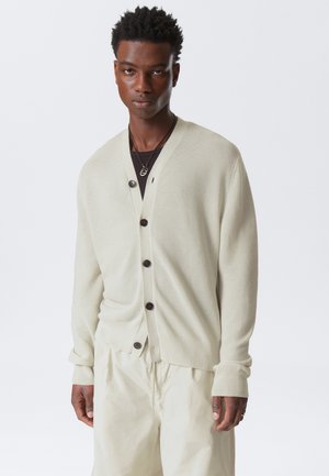 REGULAR FIT BUTTON UP - Cardigan - light beige