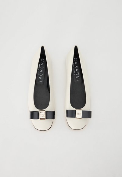 Casadei BALLET - Balerina cipők - ecru'/nero