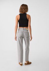 Stradivarius Vaqueros rectos - grey denim