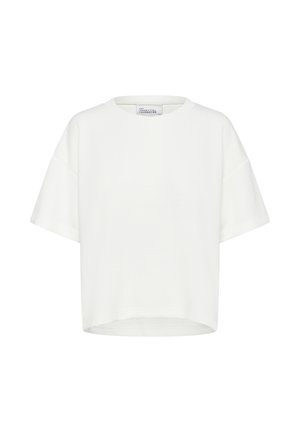 My Essential Wardrobe HELLE EMB BOXY - T-shirt basic - snow white