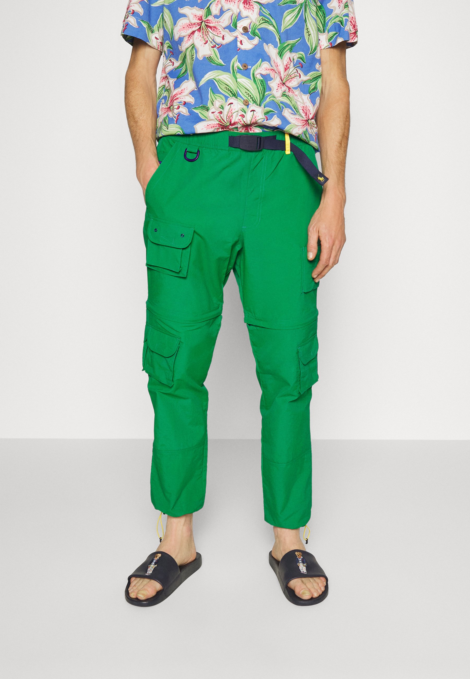 Polo Ralph Lauren CONVERTIBLE WATER RESISTANT PANT - Pantaloni cargo -  cruise green/verde - Zalando.it