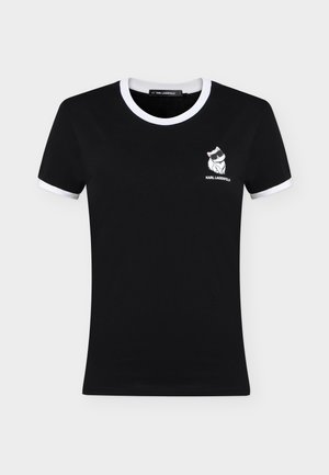 KARL LAGERFELD, - T-shirt z nadrukiem