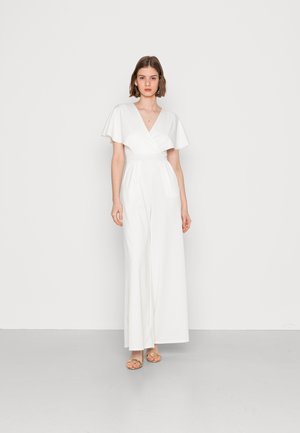 WGXZL WEDDING - BETTY V NECK WRAP JUMPSUIT - Macacão - white