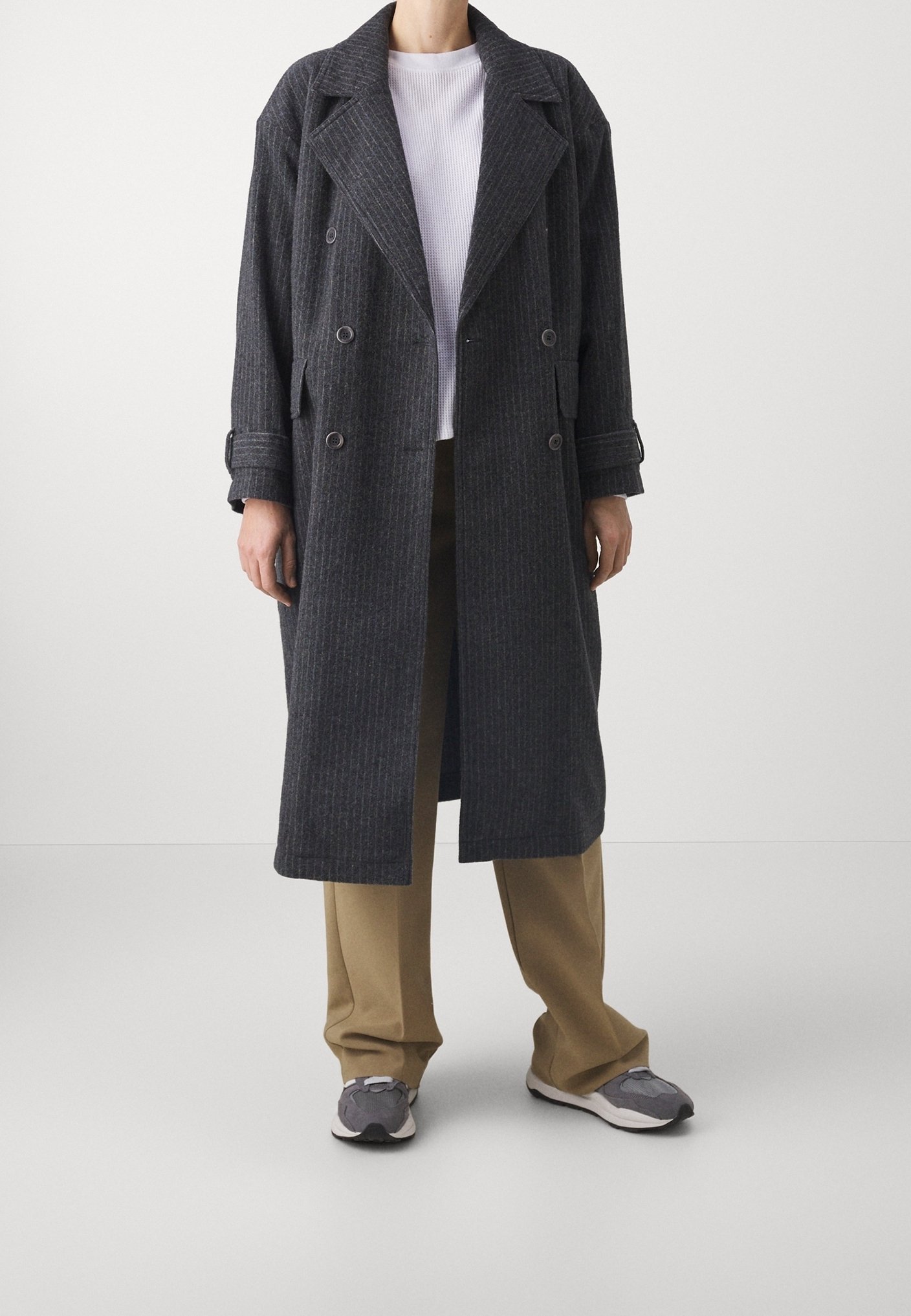 American Vintage Classic coat - dark blue - (Pre-owned) - Zalando