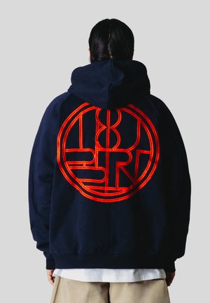 Woodbird, WBPAW EMBLEM ZIP HOODIE - Sudadera con cremallera - dark navy
