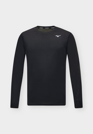Mizuno, CORE IMPULSE TEE - Блуза с дълги ръкави - black
