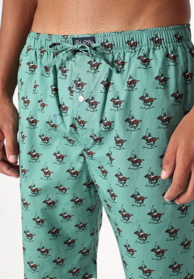 Polo Ralph Lauren SHORT SLEEP BOTTOM - Pyžamové nohavice - fairway green swinging mallets