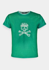 SKULL AND CROSS BONES - T-shirt con stampa - green