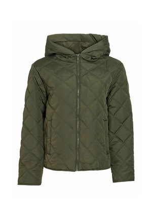 VILA, QUILTED JACKET VITATE HOODED - Vinterjakker - deep depths