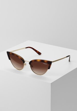 Sunglasses - havana/pale gold-coloured