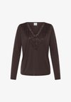 IHLIKE LACE - T-shirt à manches longues - coffee bean