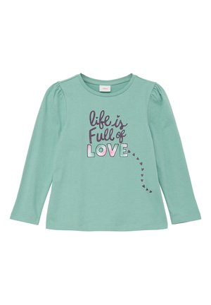 s.Oliver MIT EFFEKTPRINT - Langarmshirt - salbeigrün