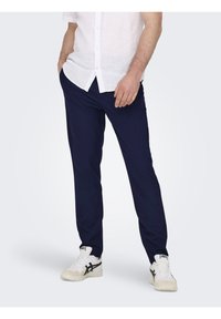 Only & Sons - ONSBRAD LIFE NOOS - Chino stiliaus kelnės - navy blazer Miniatiūros vaizdas 1