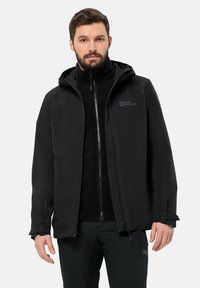 Jack Wolfskin TAUBENBERG 3IN1 M - Impermeabile - black