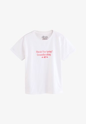 Next, REGULAR FIT - DEVIL WEARS PRADA OFFICIAL LICENCE SHORT SLEEVE T-SHIRT . - T-shirt print - white