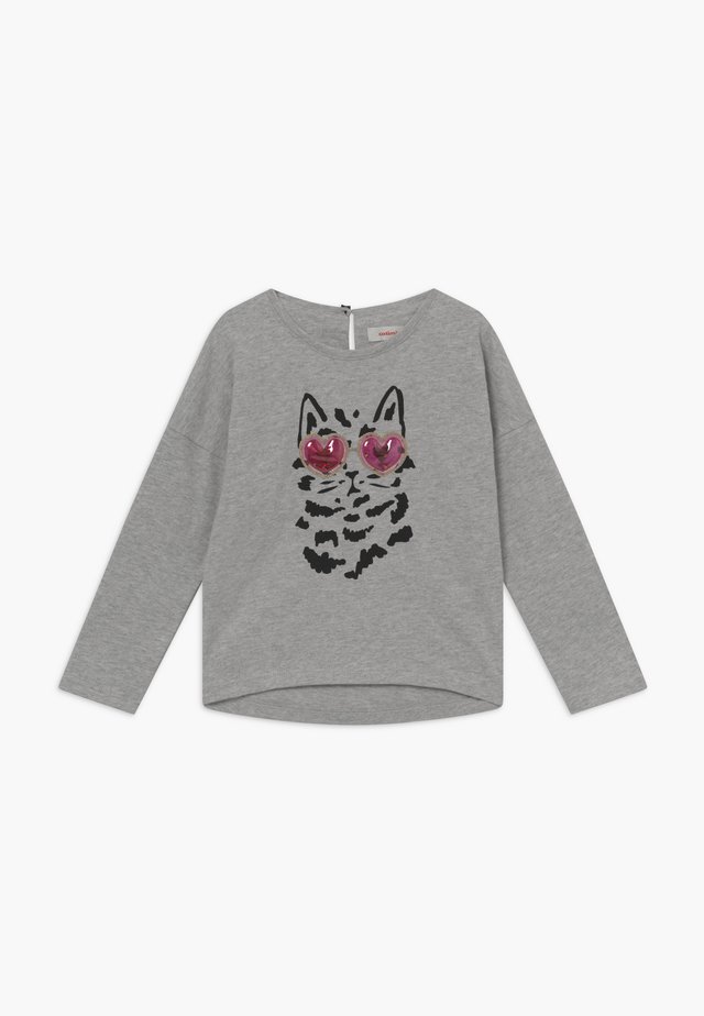 Langærmede T-shirts - gris