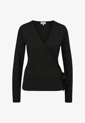 s.Oliver ZUM WICKELN - T-shirt à manches longues - schwarz