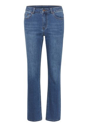 Kaffe KASINEM  - Straight leg -farkut - medium blue denim