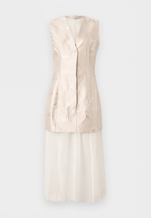 TAILORING WAISTCOAT TAILORED MIDI DRESS - Cocktail dress / Party dress - cream
