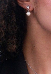 MYC Paris PARURE PAULINE CRYSTAL PEARL SET  - Ohrringe - couleur argentée cristal