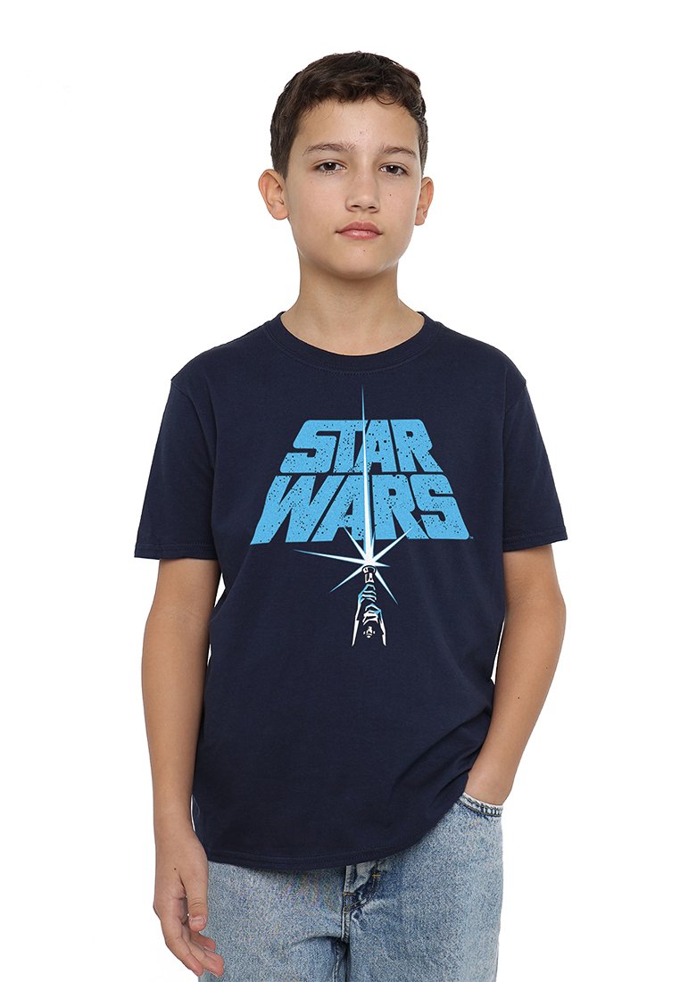Star Wars T-shirt print donkerblauw Star Wars T-shirt print donkerblauw