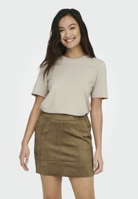 ONLY EINFARBIGES - Camiseta básica - silver lining