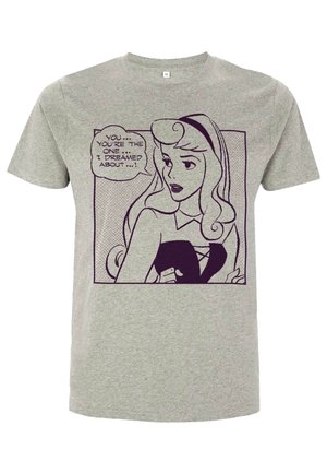 SLEEPING BEAUTY AURORA COMIC UNISEX - Print T-shirt - melange grey