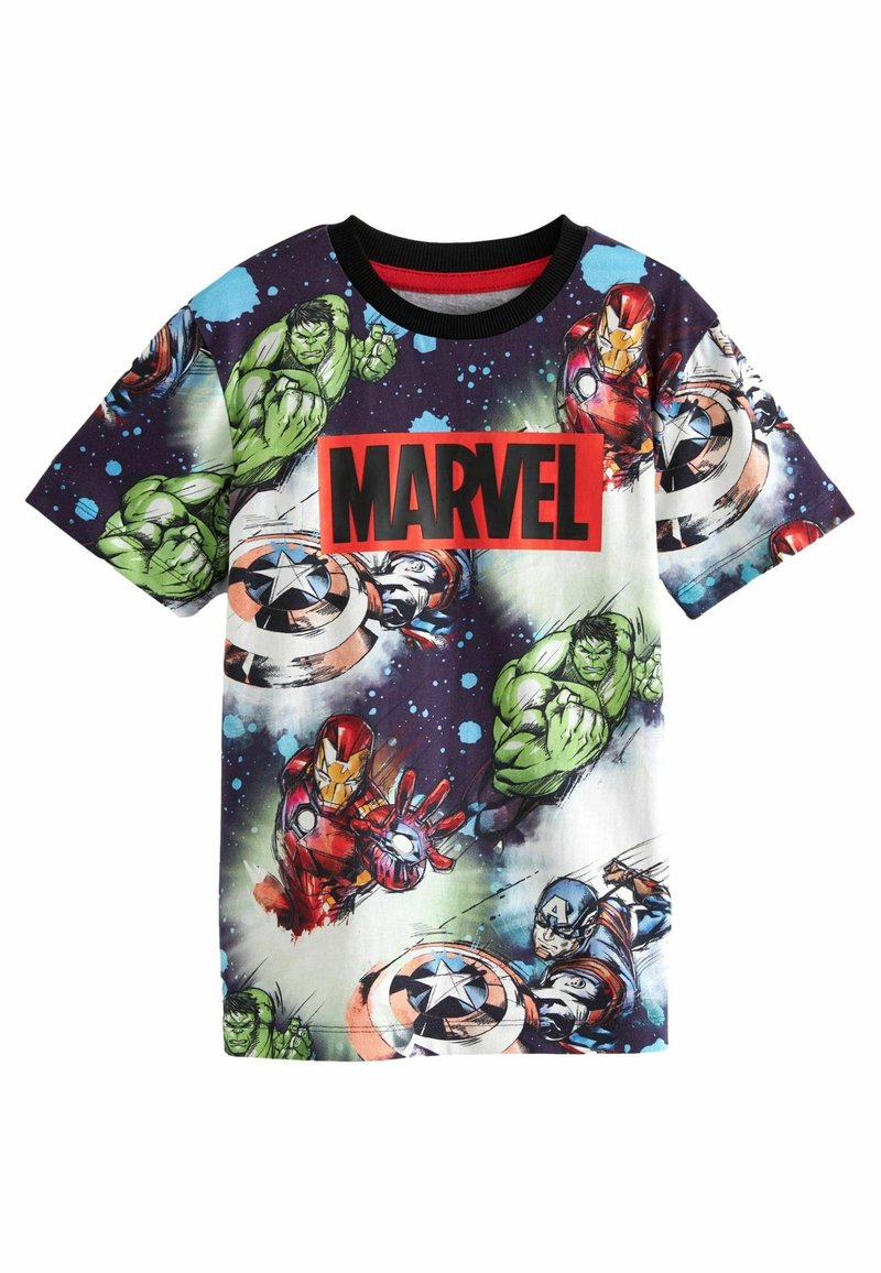 Marvel Herren Marvel Black Panther Jungen T-Shirt Schwarz 104 Marvel Shirt, image size:800x1156
