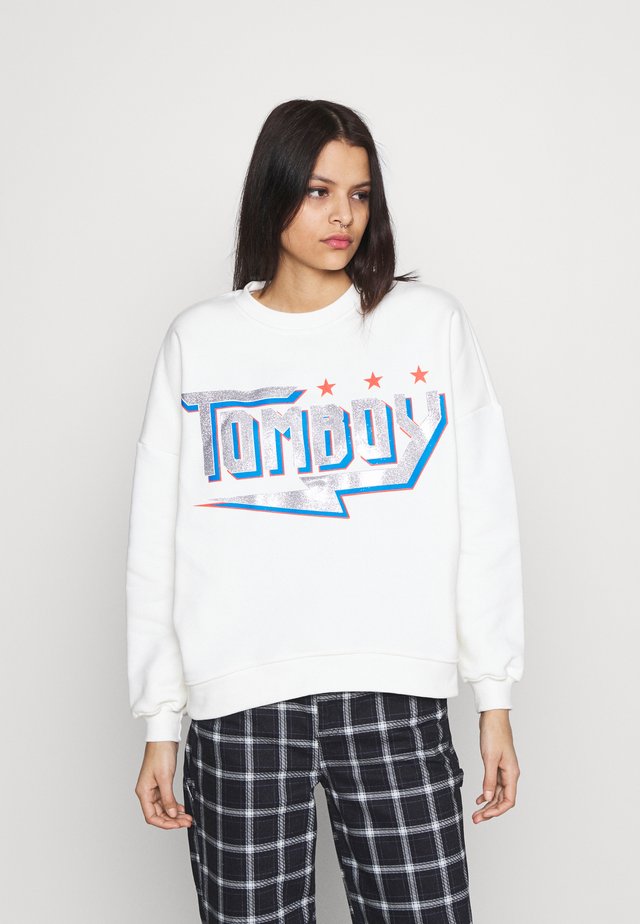 TOMBOY DROPPED SHOULDER - Sweater - white