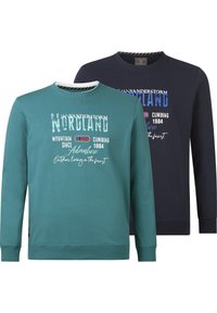 Jan Vanderstorm DOPPELPACK BOTU - Sweatshirt - petrol dunkelblau
