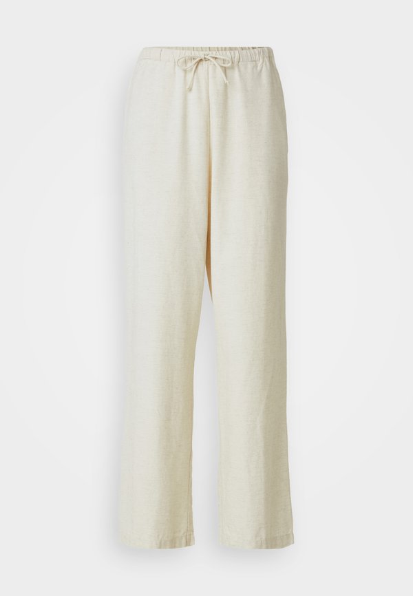 VMJAZZLYN WIDE PANTS  - Trousers - natural melange2
