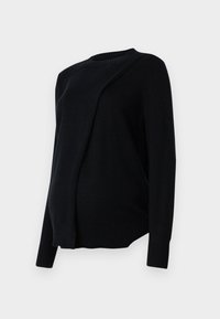 CAPUCINE O NECK - Pullover - black