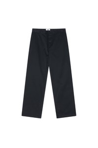 SILAS TWILL STRAIGHT LEG LOGO BADGE CHINOS - Broek - black