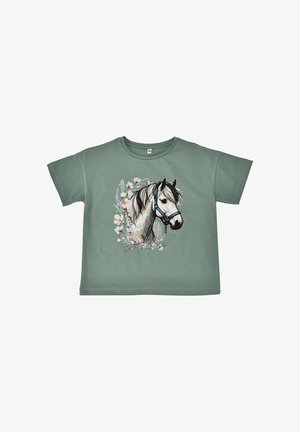 Alpenglück, ALPENGL�CK T-SHIRT HALBARM 'LITTLE STAR' - T-shirt con stampa - grün