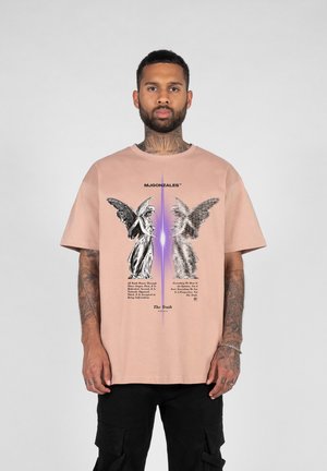 MANNER THE TRUTH HEAVY OVERSIZED TEE - Print T-shirt - amber