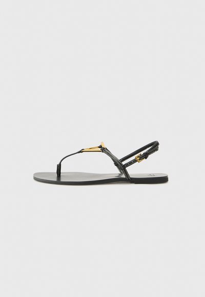 FLAT SANDALS BASIC FLAT SANDALS BLACK 40 - Sandales tongs - black