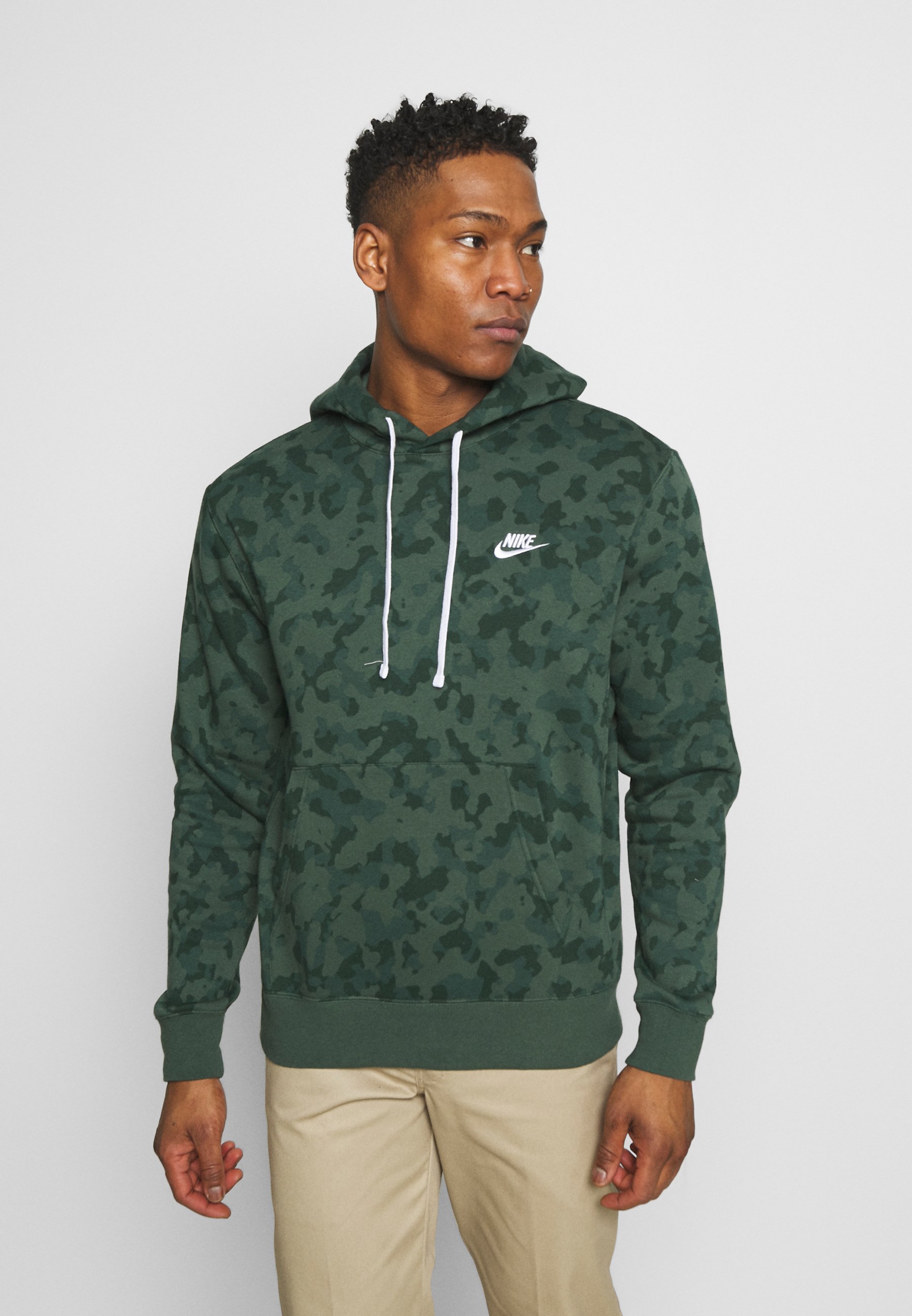 nike sportswear club camo hoodie
