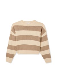Terranova CROP A RIGHE - Maglione - fango