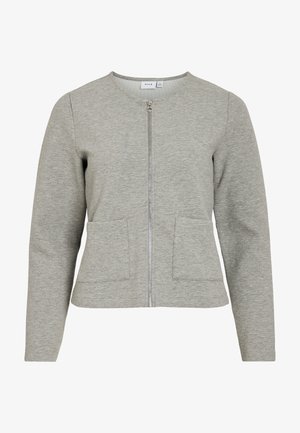 VILA, VIGARDEN Zipper - Kardigán - light grey melange