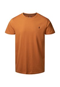 TEXAS CITY TEE - Jednoduché tričko - leather brown
