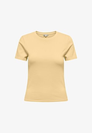 ONLY, T-SHIRT ONLRILEY T-SHIRT - Camiseta básica - italian straw