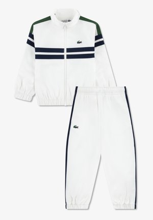 Lacoste FRONT STRIPE TRACK - Verryttelypuku - farine
