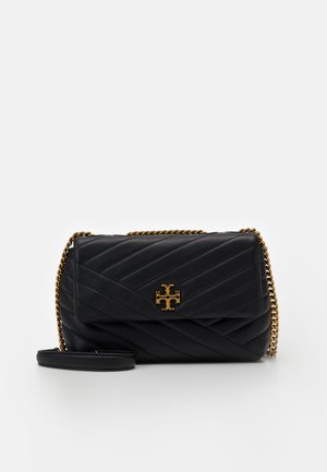KIRA CHEVRON SMALL CONVERTIBLE SHOULDER - Skuldertasker - black