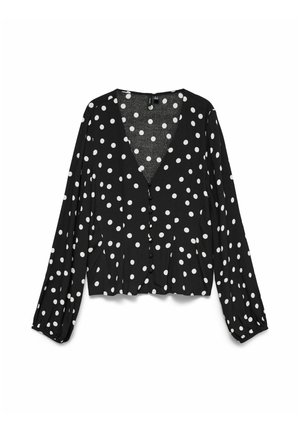 Vero Moda, BLOUSE VMELISA TOP - Blouse - black